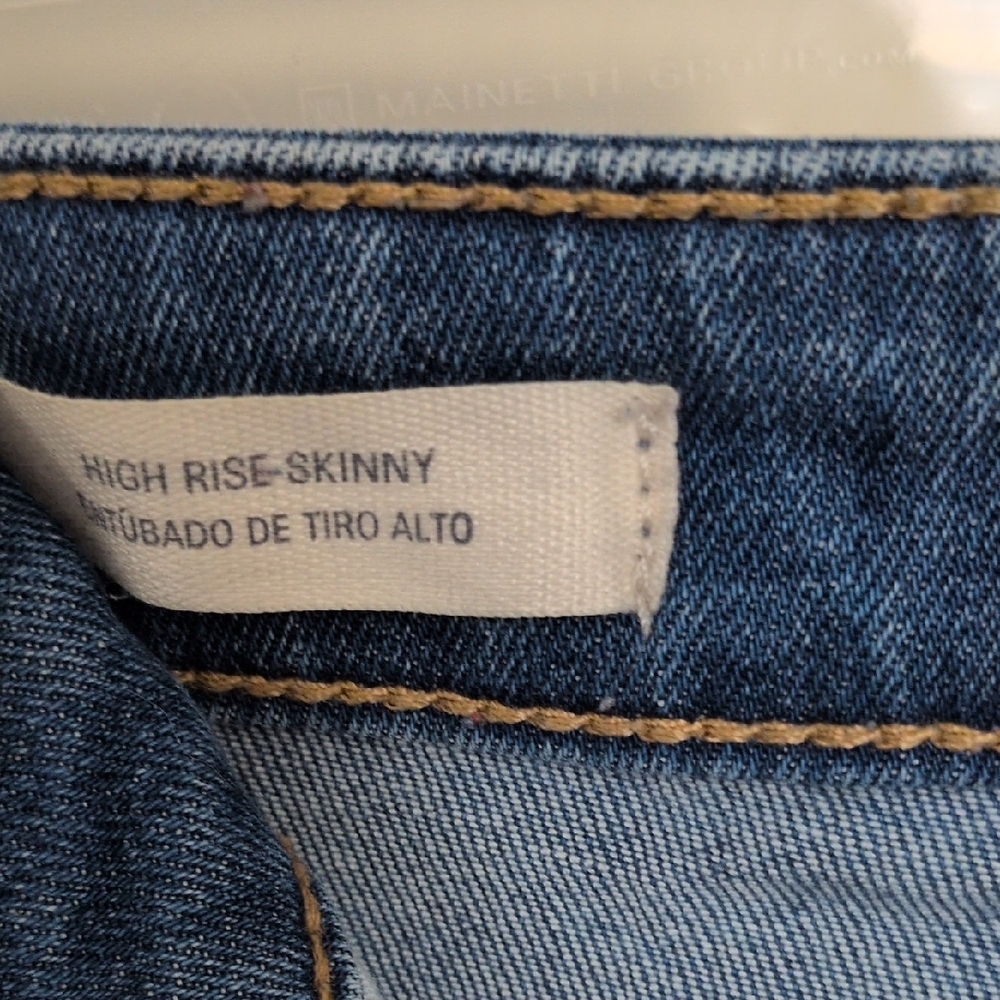 Universal Thread Blue Patchwork Skinny Jeans - image 3